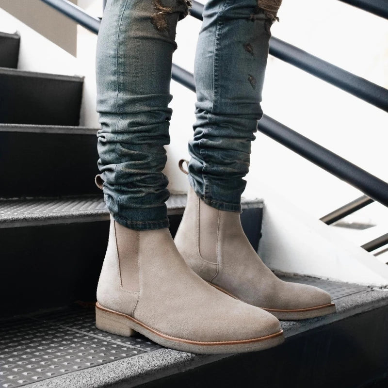 Glevato | Men's Slip-On Chelsea Boots with Elastic Side