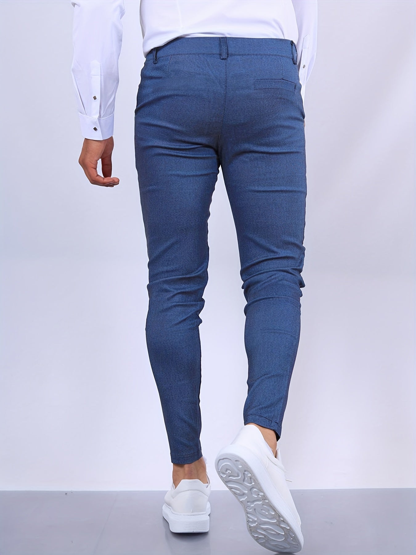 Glevato | Men's Stretch Skinny Fit Trousers