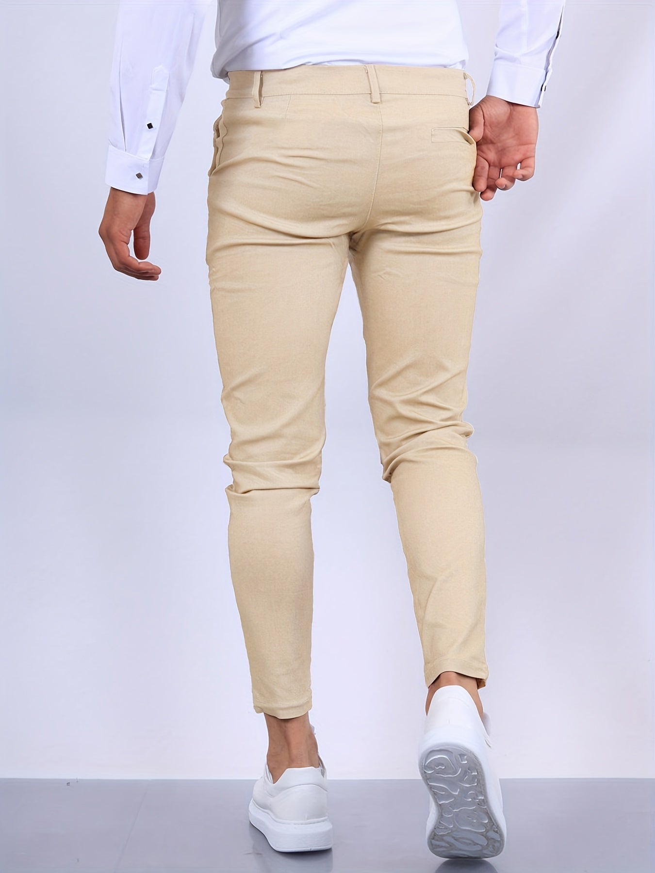 Glevato | Men's Stretch Skinny Fit Trousers