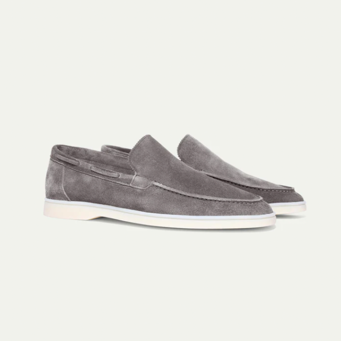 Glevato | Men's Suede Penny Loafers