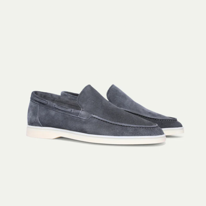 Glevato | Men's Suede Penny Loafers