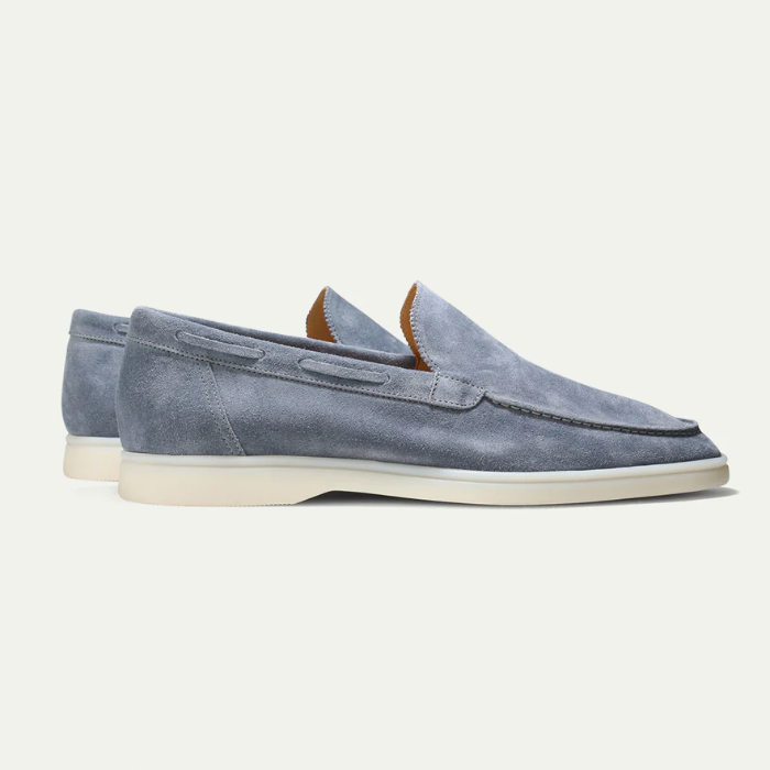 Glevato | Men's Suede Penny Loafers