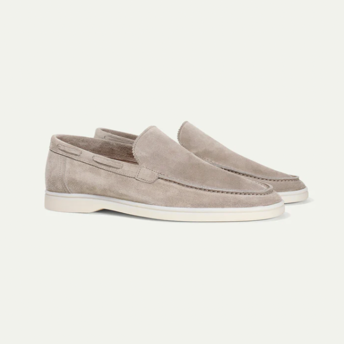 Glevato | Men's Suede Penny Loafers