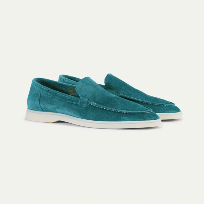 Glevato | Men's Suede Penny Loafers