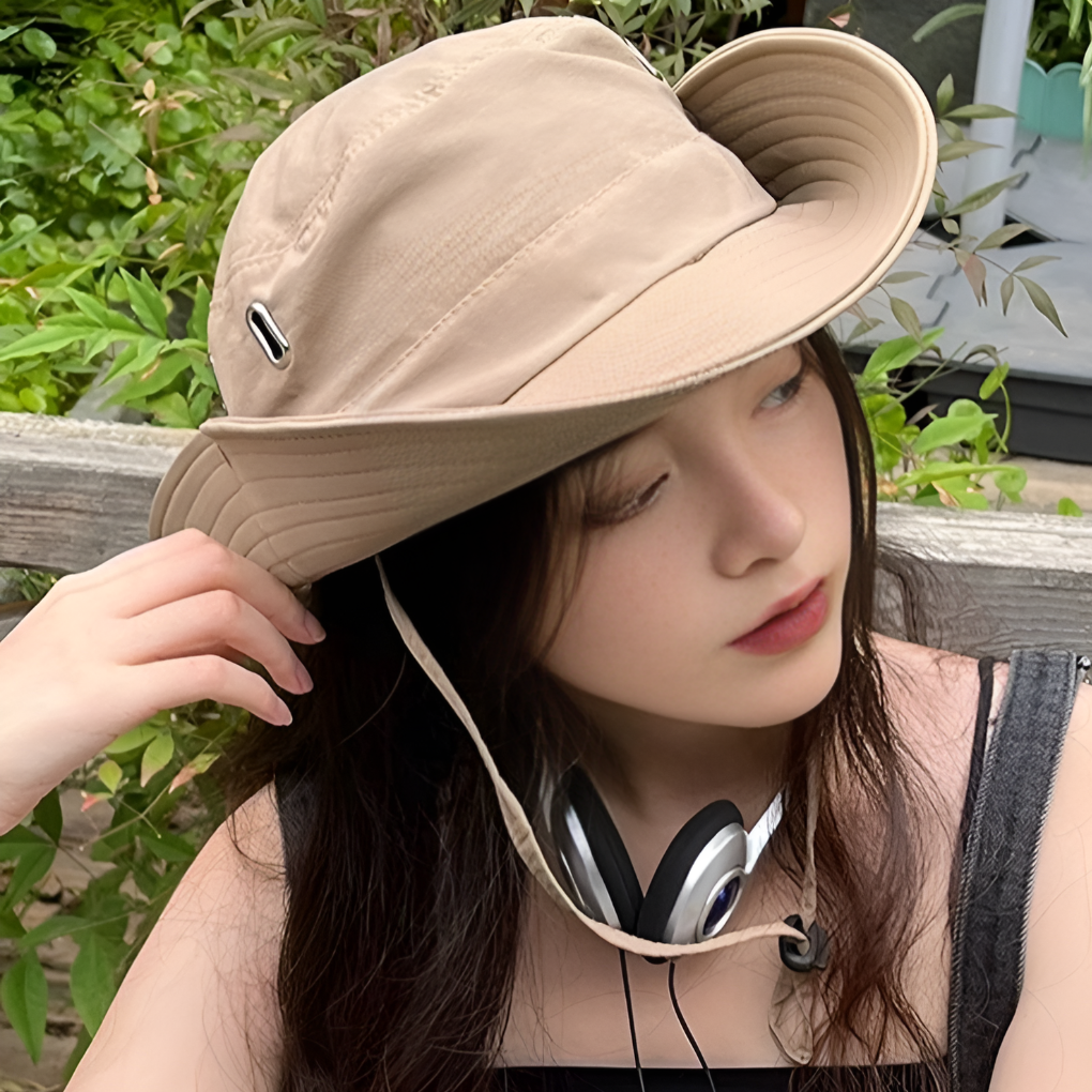 Glevato | Men's Sun Hat with Wide Brim & Chin Strap