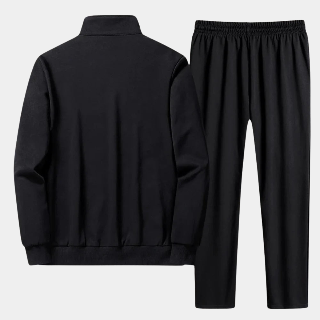 Glevato | Men's Two-Piece Tracksuit with Zipper Jacket