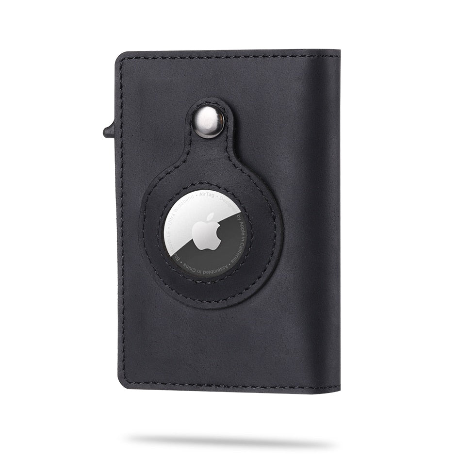 Glevato | Men's Wallet with Airtag Holder | Slim Card Case