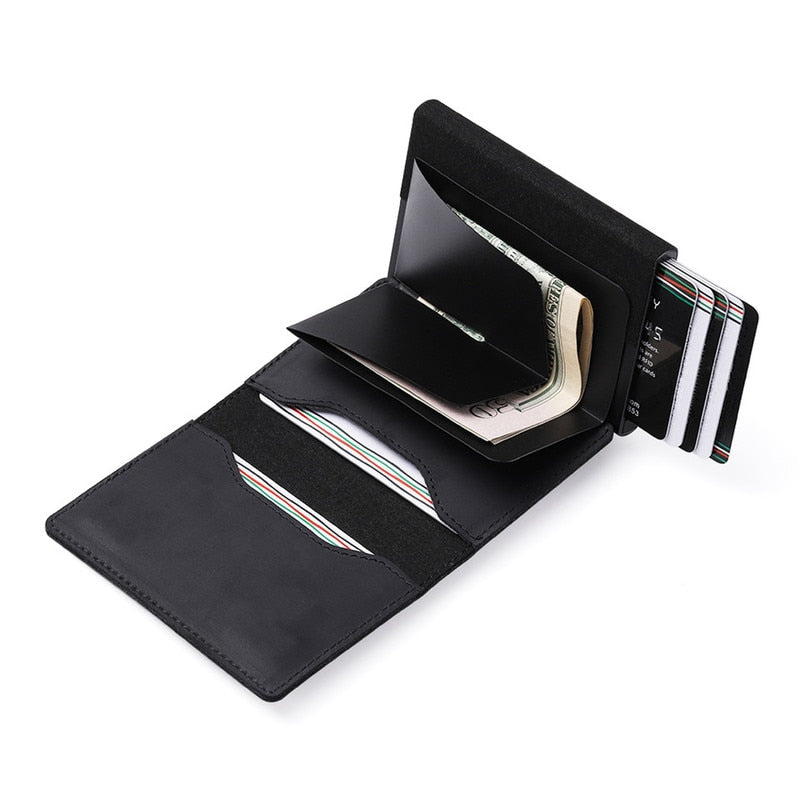 Glevato | Men's Wallet with Airtag Holder | Slim Card Case