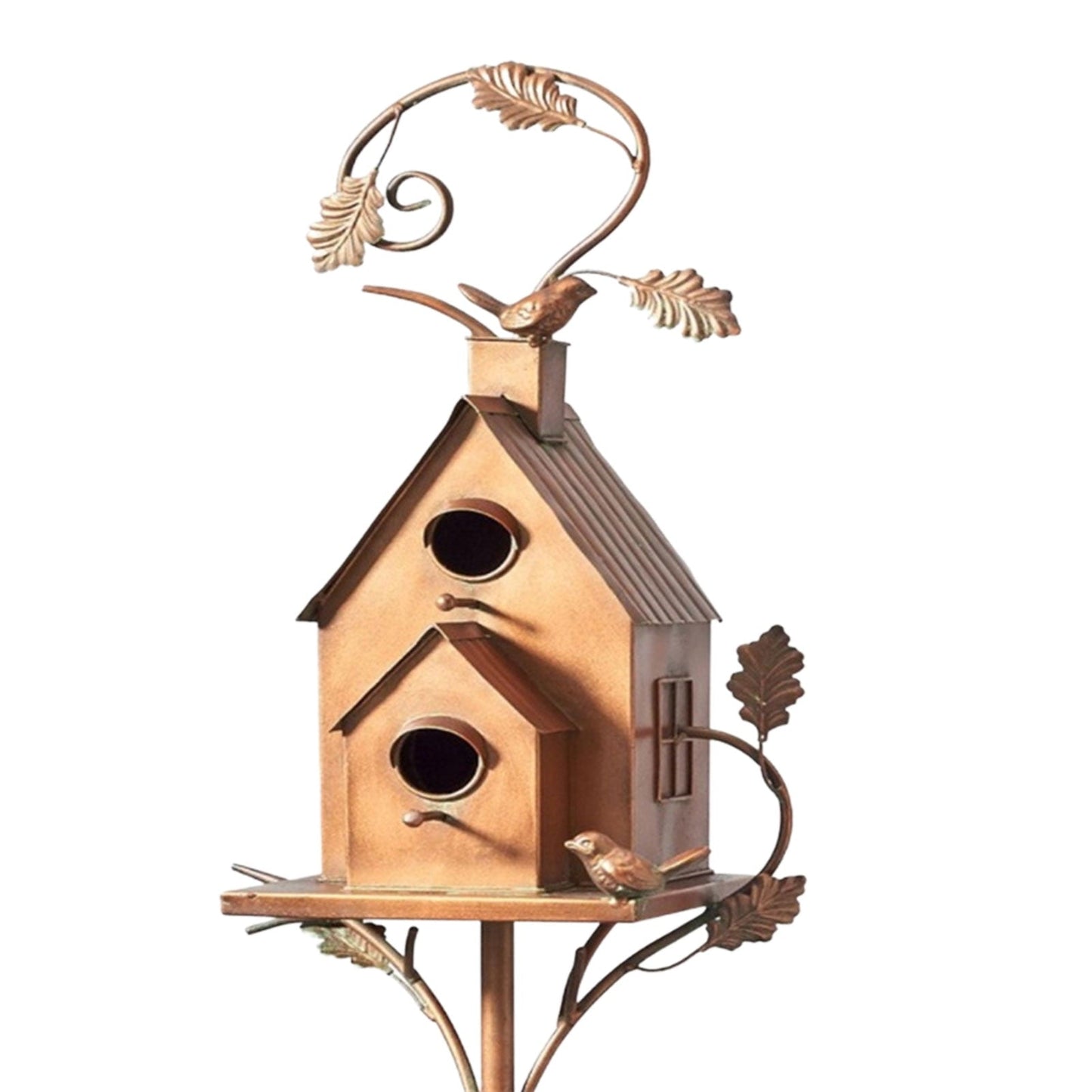 Glevato | Metal Art Birdhouse on Garden Stake - FeatherNest