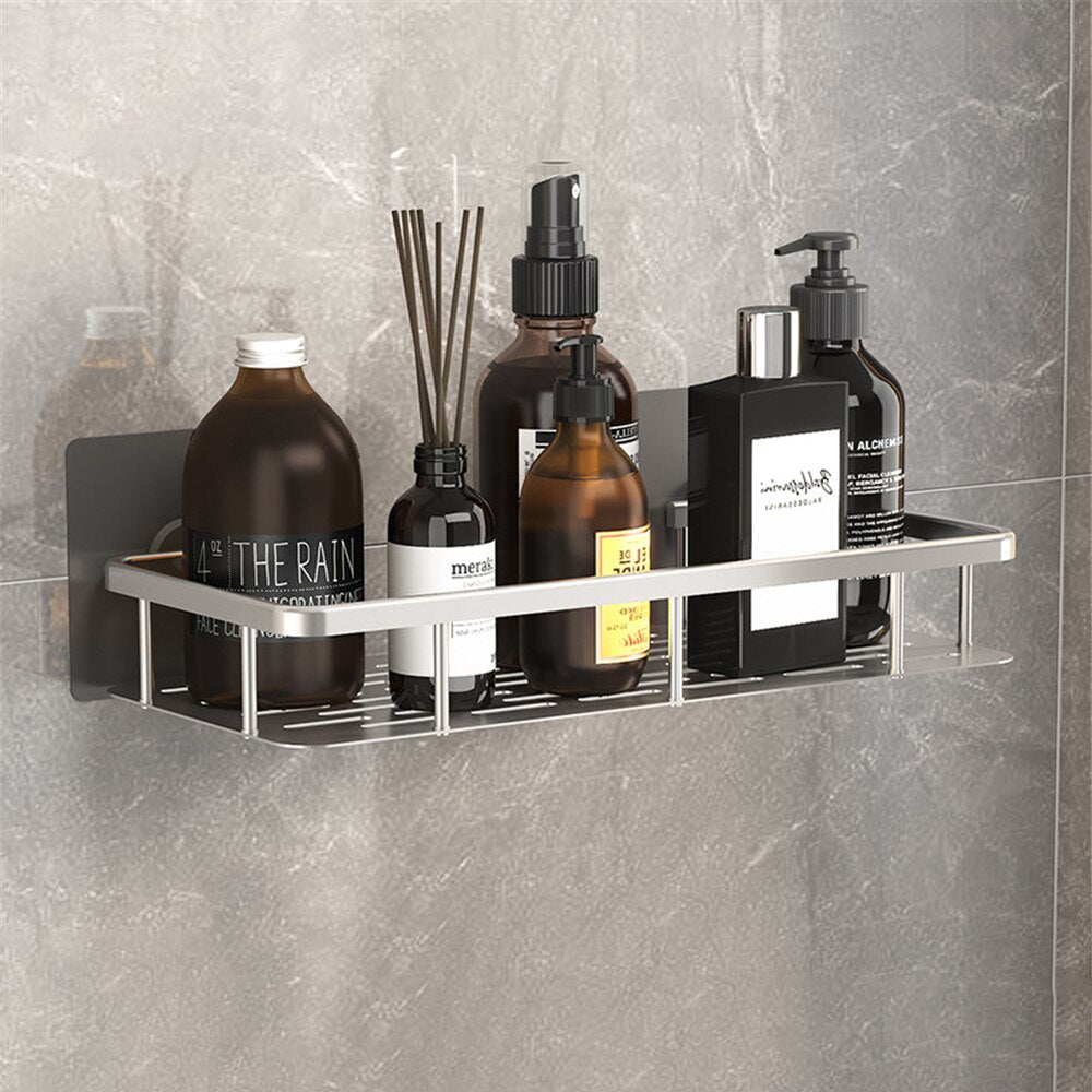 Glevato | Metal Suction Cup Bathroom Shelves