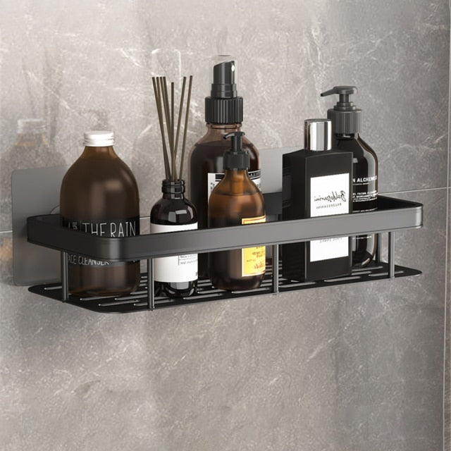 Glevato | Metal Suction Cup Bathroom Shelves