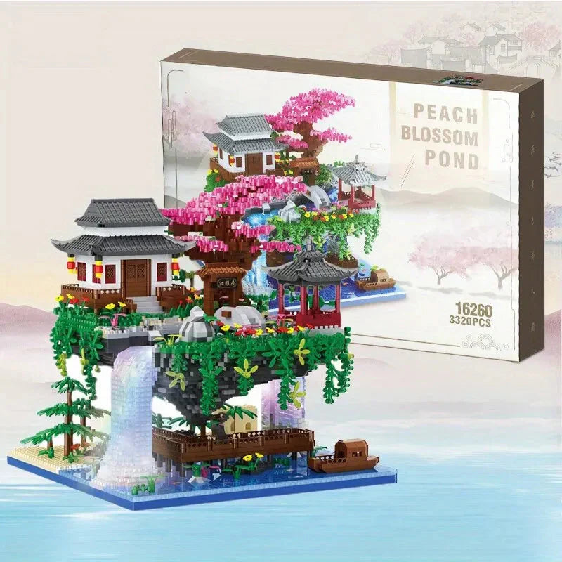 Glevato | Mini Building Set 3320 Pieces with Waterfall Lights