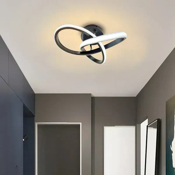 Glevato | Modern LED Ceiling Lamp Double Ring Design