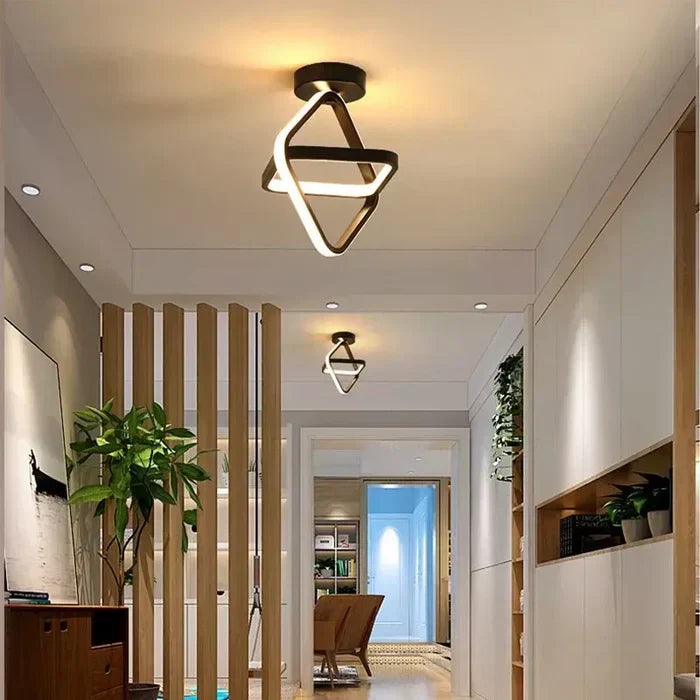 Glevato | Modern LED Ceiling Lamp Double Ring Design