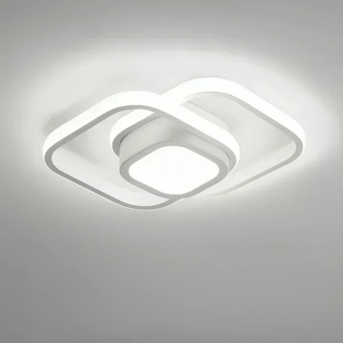 Glevato | Modern LED Ceiling Lamp Double Ring Design