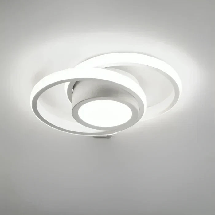 Glevato | Modern LED Ceiling Lamp Double Ring Design