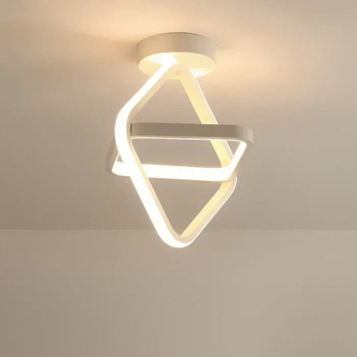 Glevato | Modern LED Ceiling Lamp Double Ring Design
