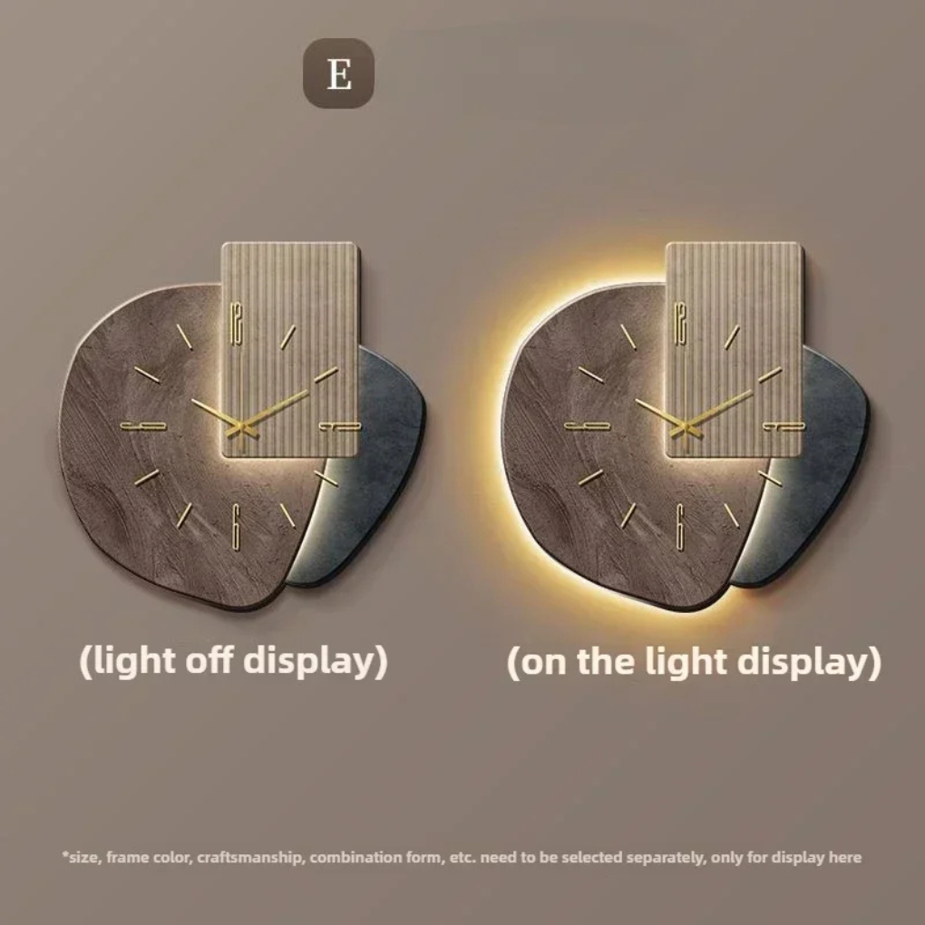 Glevato | Modern LED Wall Clock with Backlight Accent