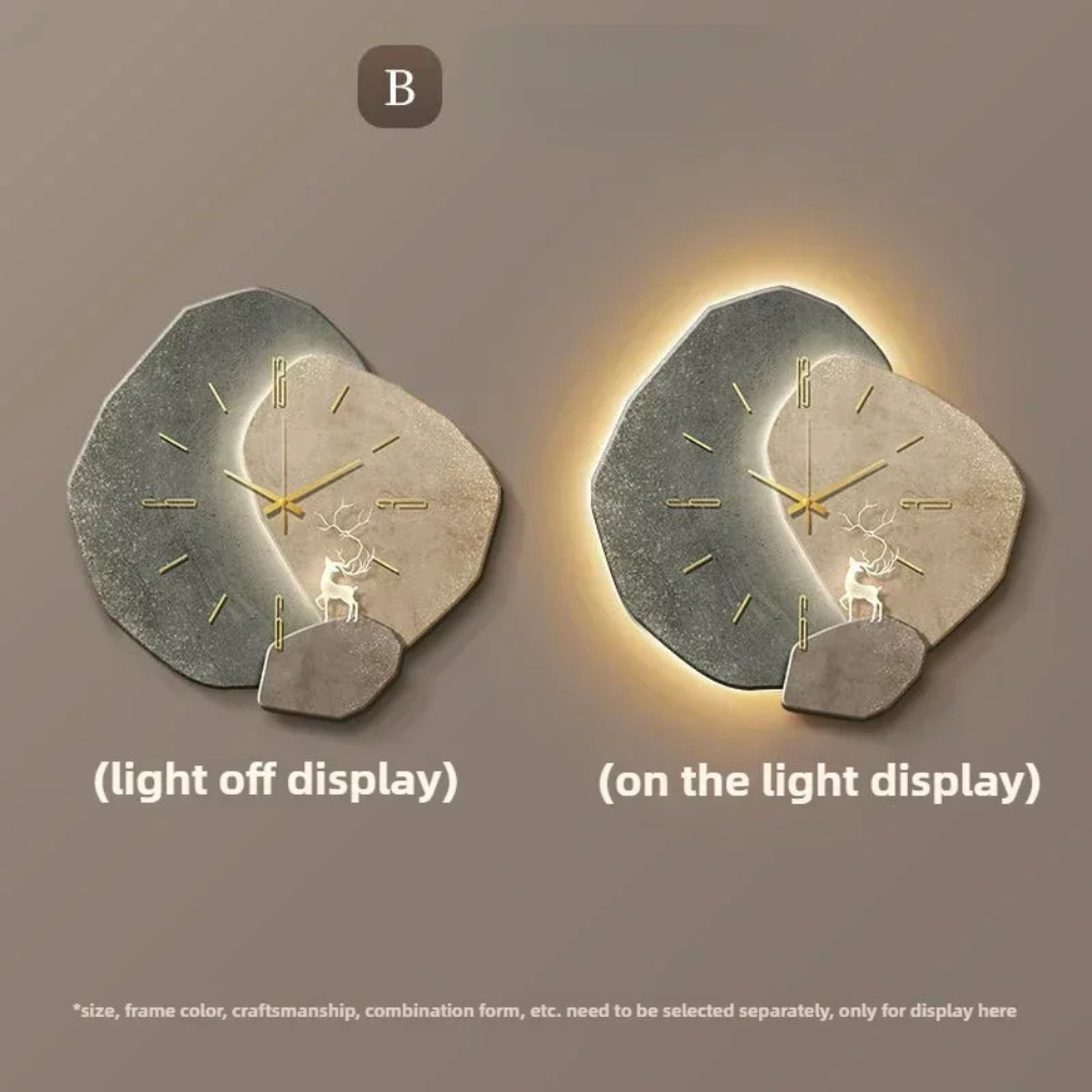 Glevato | Modern LED Wall Clock with Backlight Accent