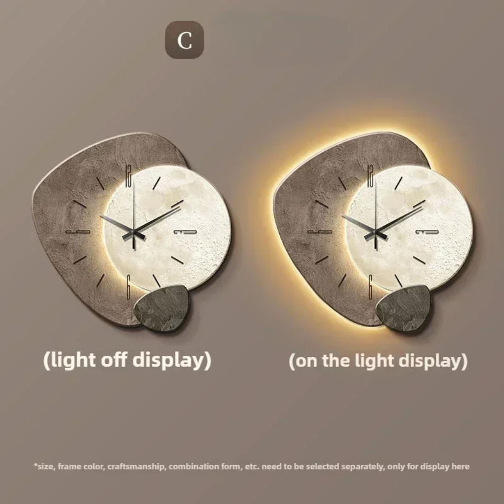 Glevato | Modern LED Wall Clock with Backlight Accent