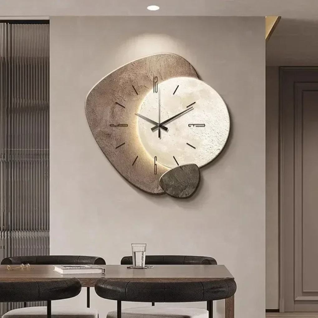 Glevato | Modern LED Wall Clock with Backlight Accent