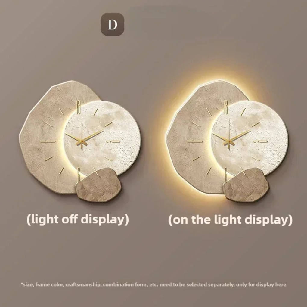 Glevato | Modern LED Wall Clock with Backlight Accent
