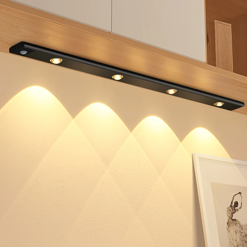 Glevato | Motion Sensor LED Under Cabinet Light Bar Rechargeable