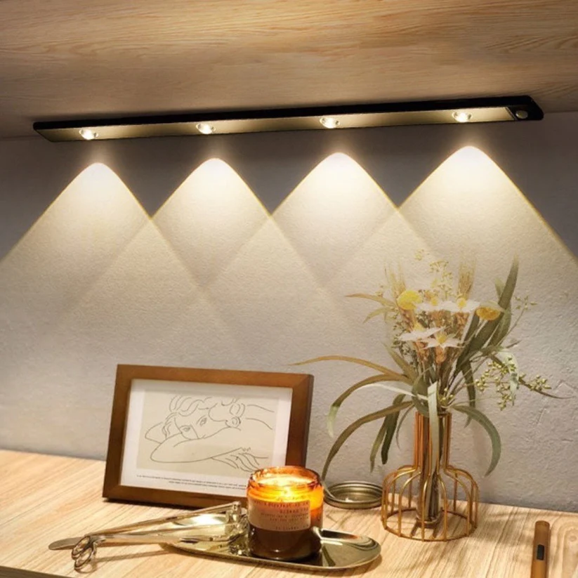 Glevato | Motion Sensor LED Under Cabinet Light Bar Rechargeable