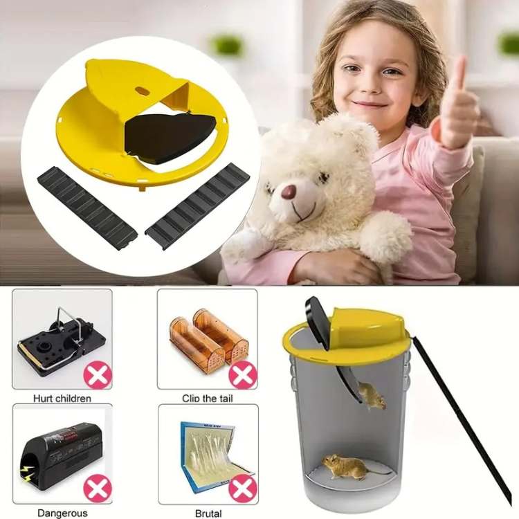 Glevato | Mouse Trap Multi-Catch | Automatic Tilting Function | Safe for Children and Pets
