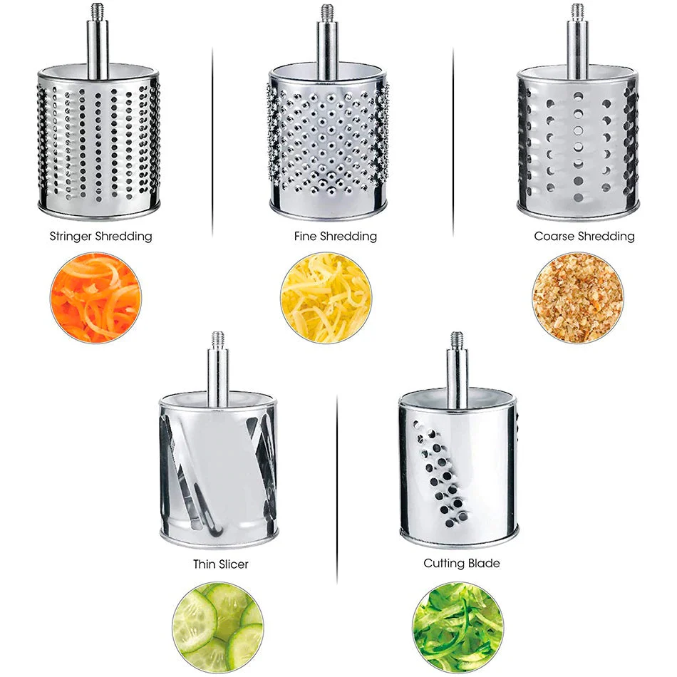Glevato | Multi-Functional Kitchen Rotary Food Grater Slicer