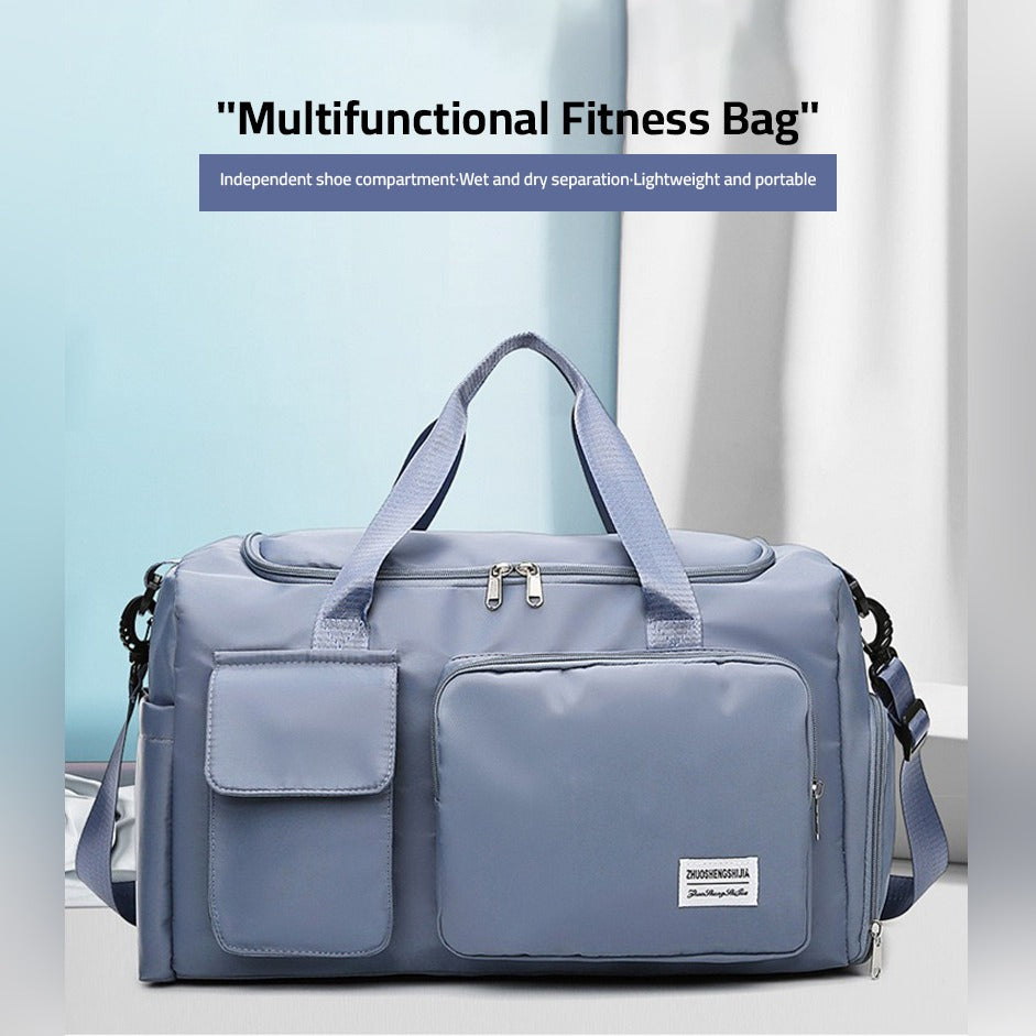 Glevato | Multi-Pocket Travel Bag, Sports and Gym Bag with Separate Shoe Compartment