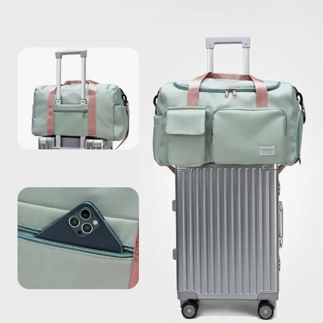 Glevato | Multi-Pocket Travel Bag, Sports and Gym Bag with Separate Shoe Compartment