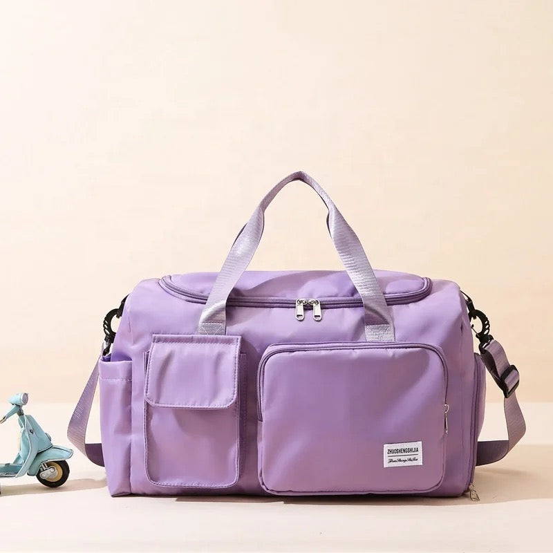 Glevato | Multi-Pocket Travel Bag, Sports and Gym Bag with Separate Shoe Compartment
