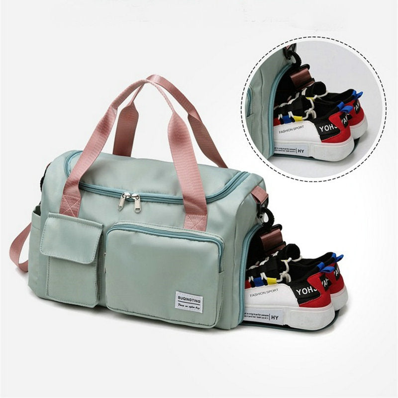 Glevato | Multi-Pocket Travel Bag, Sports and Gym Duffle with Separate Shoe Compartment