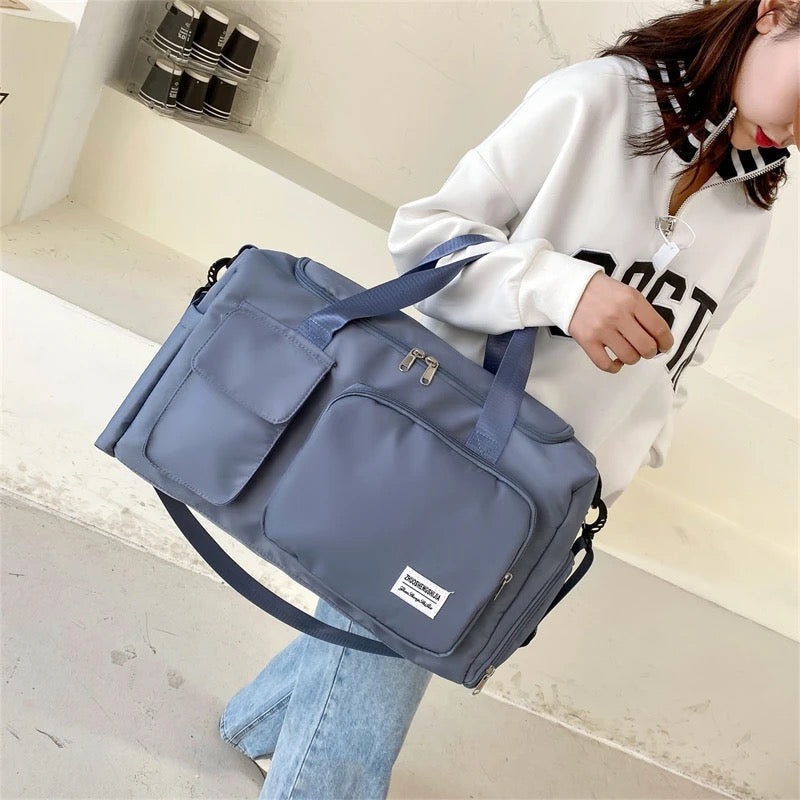 Glevato | Multi-Pocket Travel Bag, Sports and Gym Duffle with Separate Shoe Compartment