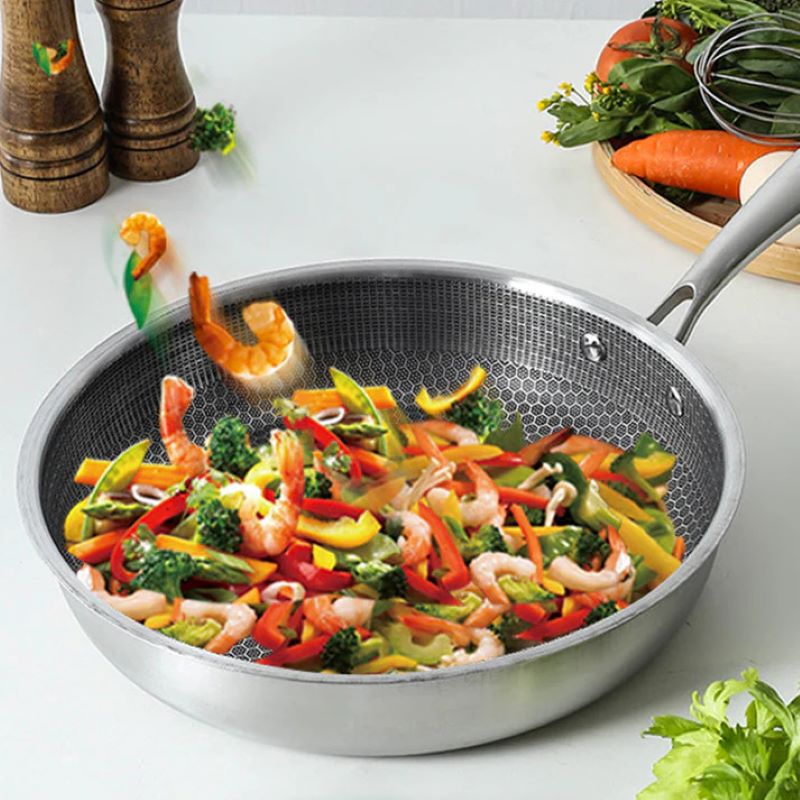 Glevato | Non-stick Stainless Steel Frying Pan