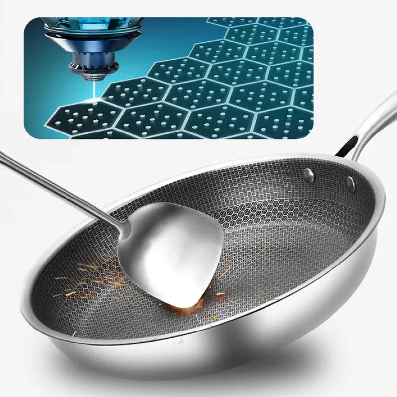 Glevato | Non-stick Stainless Steel Frying Pan