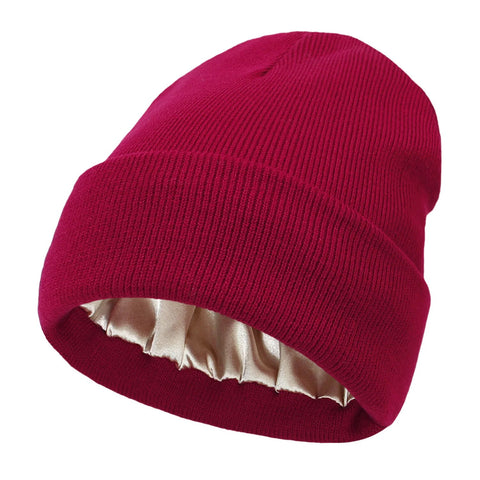 Glevato | Noor Silk Winter Hat – Warm, Hair Protecting & Elegant
