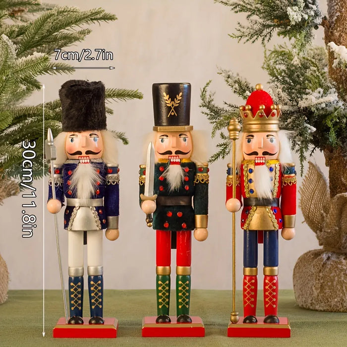 Glevato | NutcrackerJoy - Wooden Nutcracker Soldier Figure for Timeless Christmas Charm