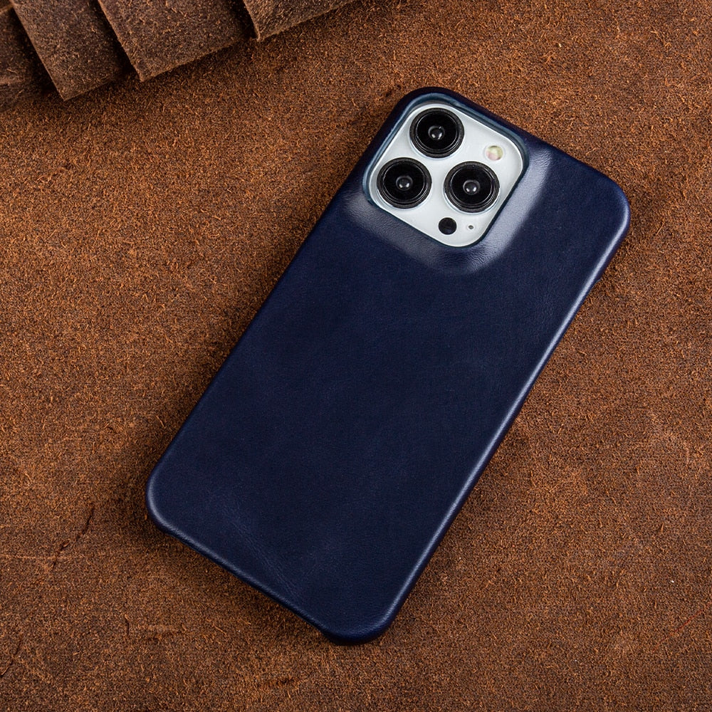 Glevato | Oil Wax Genuine Leather Apple iPhone Case