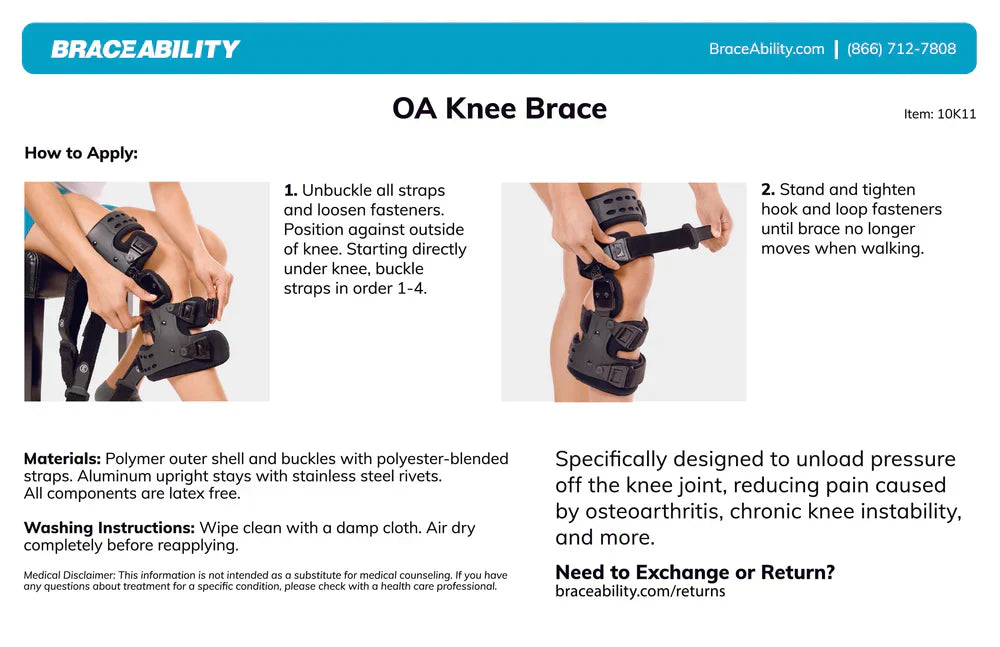 Glevato | Osteoarthritis Relieving Knee Brace – Medial and Lateral Support for Pain Relief in Bone-on-Bone Arthritis