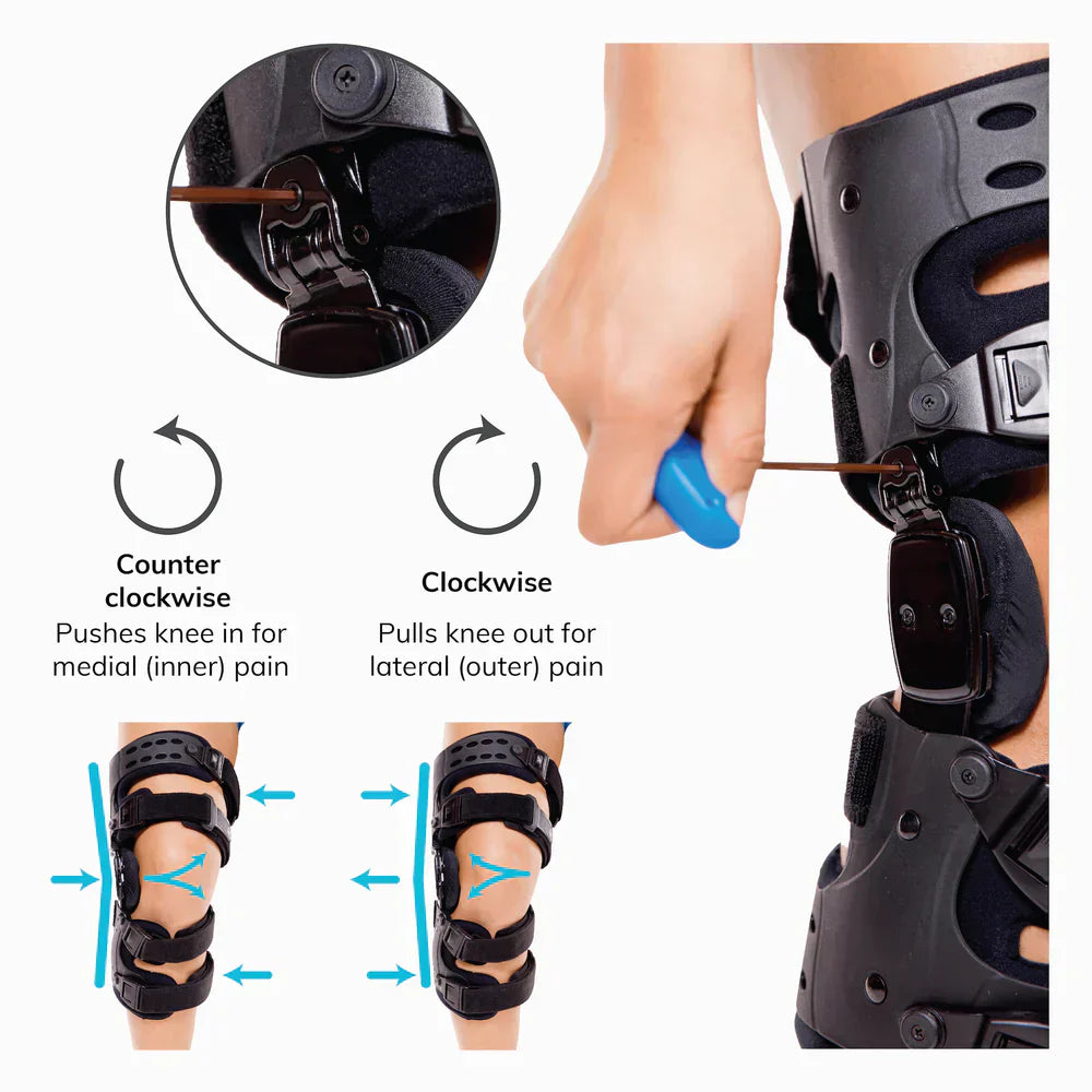 Glevato | Osteoarthritis Relieving Knee Brace – Medial and Lateral Support for Pain Relief in Bone-on-Bone Arthritis