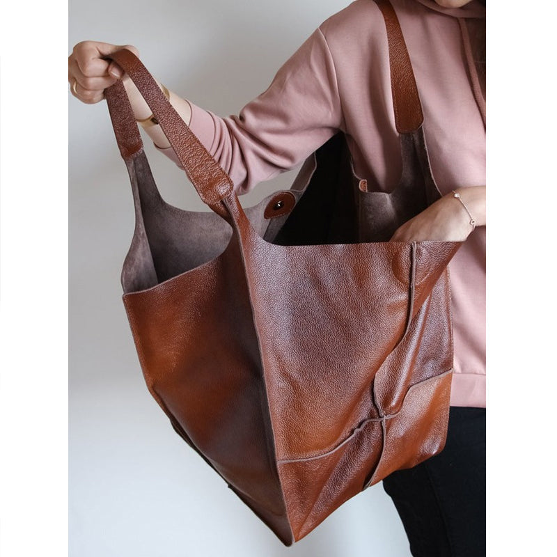 Glevato | Oversized Leather Weekend Bags