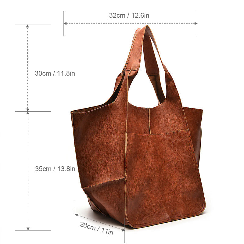 Glevato | Oversized Leather Weekend Bags