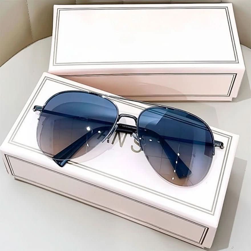 Glevato | Pilot sunglasses with color gradient and UV400 protection for men