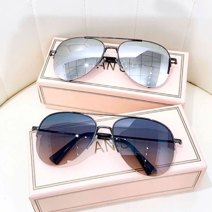 Glevato | Pilot sunglasses with color gradient and UV400 protection for men