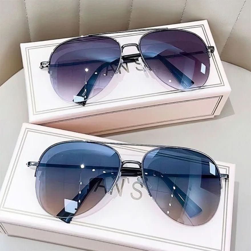 Glevato | Pilot sunglasses with color gradient and UV400 protection for men