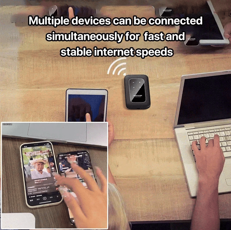 Glevato | Portable 5G WiFi Router – High-Speed Mobile Wireless Internet Hotspot