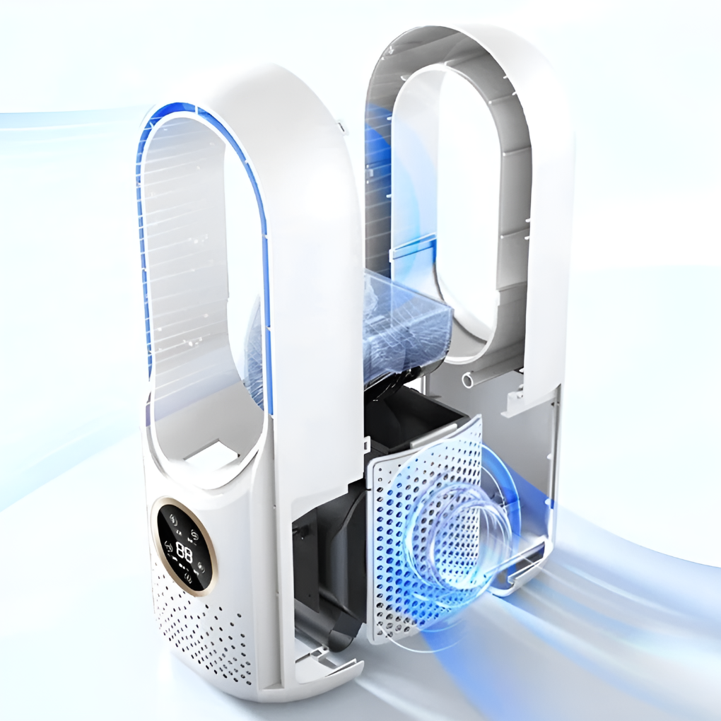 Glevato | Portable Bladeless Table Air Conditioner Quiet