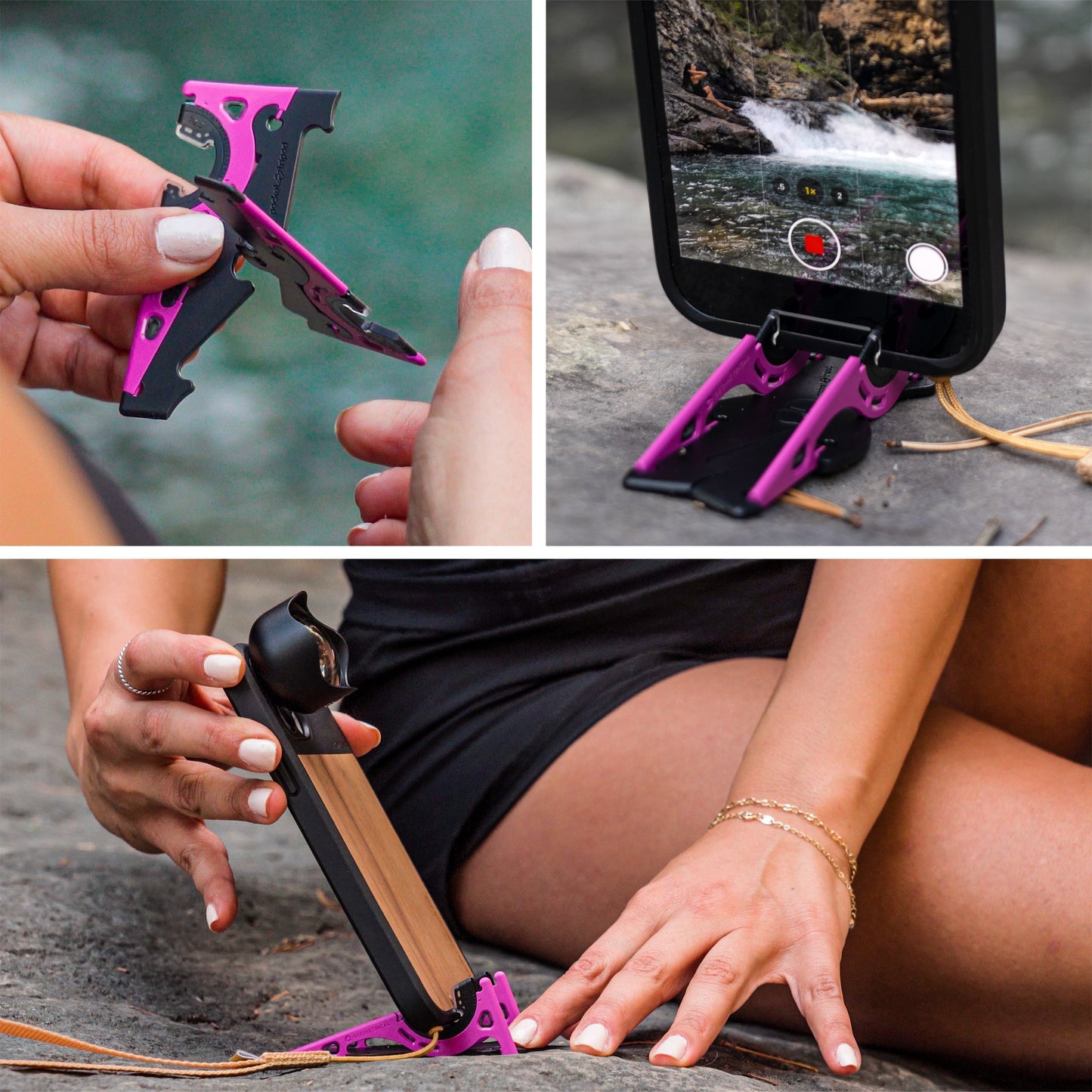 Glevato | Portable Phone Stand for Perfect Pictures - SnapFold